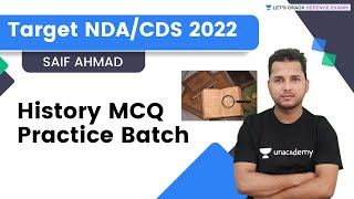 History MCQ Practice Batch | For all Defence exam | Mohammad Saif Ahamad | Let's Crack Defence Exams