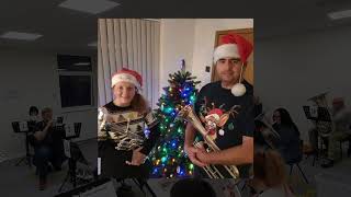 Christmas with Easington Colliery Band in the Bandroom.