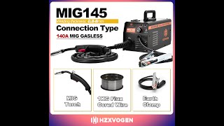 HZXVOGEN MIG145 Gasless MIG Welder