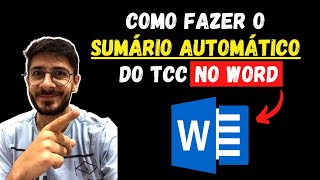 Como Fazer o Sumário Automático do TCC no Word