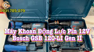 Máy Khoan Động Lực Pin 12V Bosch GSB 120-LI Gen II| 12V Cordless Hammer Drill/Driver|Công Cụ Máy Móc