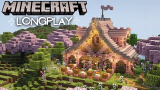 Minecraft Survival, Relaxing Longplay - Cherry Blossom Barn (No Commentary) 1.20 (#2)