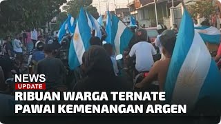 SUASANA PAWAI KEMENANGAN ARGENTINA DI TERNATE