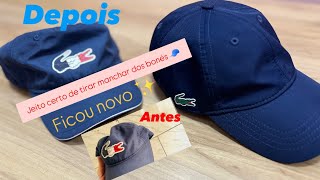 COMO LAVAR BONÉ DA LACOSTE SPORT MANCHADO DE SUOR