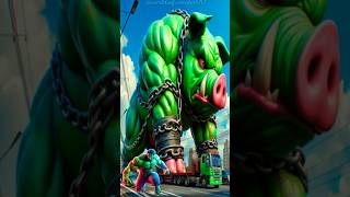 Superheroes as Giant Pig Evaluated 💥Avengers vs DC - All Marvel Characters #avengers #shorts #marvel