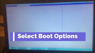 How to change the boot mode from secure boot to legacy