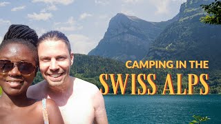 Mountain Lake Camping in the Swiss Alps | Camper Van Adventure (Klöntalersee)