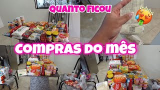 COMPRA DO MÊS COMPREI MUITO MOSTREI O VALOR