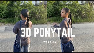 HOW TO DO A 3D SLEEK PONYTAIL