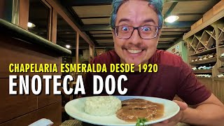 Almoço na antiga Chapelaria Esmeralda de 1920 e hoje Enoteca Doc no centro do Rio de Janeiro