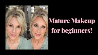 Mature makeup: Beginner highlight and contour with cream makeup!