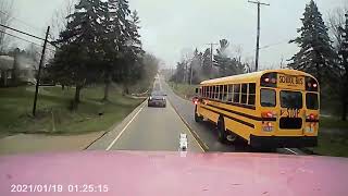 80,000 pound truck loses brakes and heads right for a loaded school bus