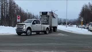 Canadian Truckers Convoy On Their Way To Quebec, Canada!!!