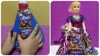 Barbie Chocolate Doll | DIY Easy Chocolate Bouquet | Chocolate Packing Ideas | Candy Doll Decoration