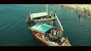 Suasana Pantai Ancol di hari minggu || Drone view