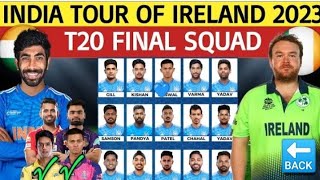 IRELAND SQUAD ANOUNCED VS TEAM INDIA 💙 || BOOM BOOM 💥 IS BACK 🔙 || RINKU SINGH