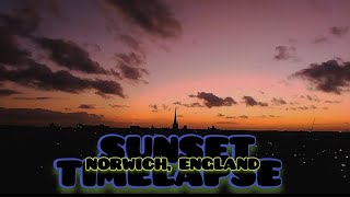 Norwich Skyline Sunset (timelapse)