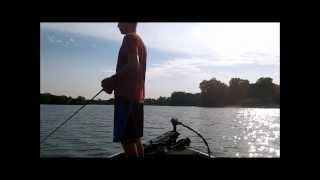 Fishing Center Lake with spinnerbaits