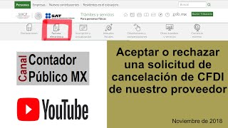 Tutorial: Aceptar o rechazar una solicitud de cancelación de CFDI 3.3 o 4.0 / Factura Electrónica