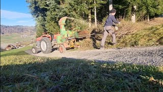 Jensen Buschhäcksler, Holzhacker mit Massey Ferguson 165