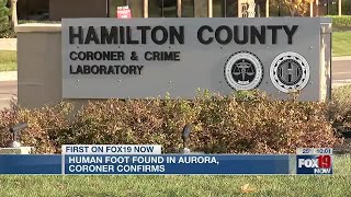 Human foot found in Aurora, coroner confirms