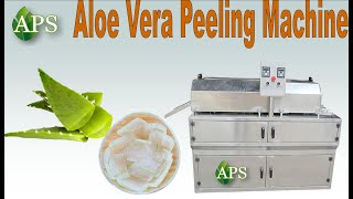 High Efficiency Aloe Vera Gel Machine // Aloe Vera Peeling Machine