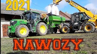 🔥PIERWSZE NAWOZY 2021🔥|John Deere 6115r & Amazone ZGB xDrive 8200