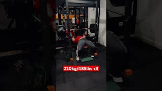 220 kg. Мертвый жим