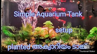 Making simple Aquarium Tank//ഒരു അടിപൊളി അക്വാറിയം ടാങ്ക് set ആക്കി //#Aquarium #Guppy_Tank