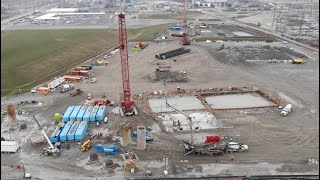 Canadian Flyover of the Gordie Howe International Bridge Project | March 2020