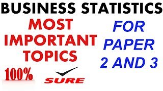 Ugc net commerce/Management - Business Statistics Paper 2 AND 3.. Most  Important Topics