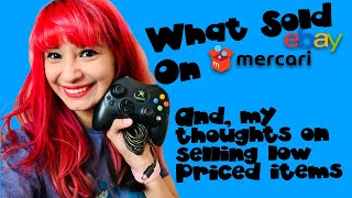 What Sold, and My Thoughts On Selling Low Priced Items on Ebay and Mercari