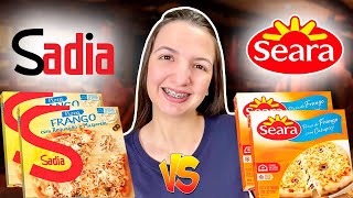 PIZZA DE FRANGO COM CATUPIRY DA SADIA vs SEARA - Qual Comprar?