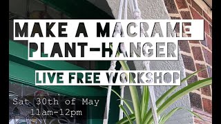 Making a Macrame Plant Hanger