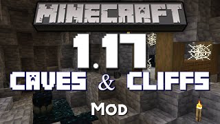 Minecraft 1.17 - How To Try  It NOW! -  Caves And Cliffs Mod - Minecraft Mods