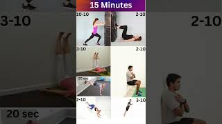 15 Minutes WALL WORKOUT / FULL BODY #ytshorts #youtubeshort