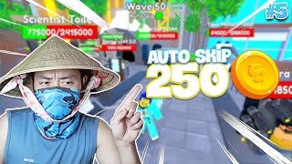 Chỉ Xây 3 Unit 250 Tiền Trở Xuống - Full Auto Skip Nightmare| Viewer Thử Thách Bùm 5