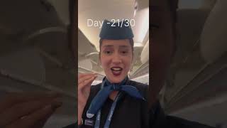 Day - 21 ❤️ #airhostess #minivlog #cabincrewday #airhostesslife #adayinmylife