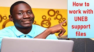 How to download and work with Uneb Support files