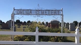 SMALL TOWN GRAVEYARD USA - Oneida Cemetery Tama County Iowa Historic Pioneer Midwest Burial Grounds