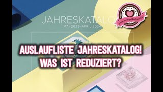 Auslaufliste Jahreskatalog 2023/2024| Was ist reduziert?