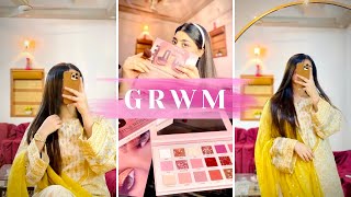 Get ready with me for milaad 💛 | skin care | simple makeup tutorial | she’s vlog 👑