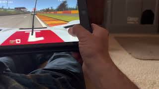 iPad Real Racing at Spa