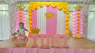 Princess Themed First Birthday  | Venue Styling