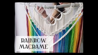 Macramé Mural - Arc en ciel