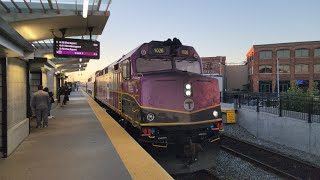 MBTA F40PH-3C #1026 Enters Chelsea Station and crosses Everett Avenue!