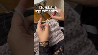 Bere için yapılan lastik modeli 1 günde yap tak bere #crochet #knitting #motif #örgü #şapka