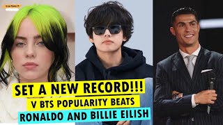 Incredible, BTS V with the highest engagement in the world beat Ronaldo and Billie Eilish