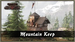 HOW TO BUILD A MOUNTAIN KEEP - A MEDIEVAL HOMESTEAD ON 4x4 FOUNDATIONS [SPEED BUILD] - CONAN EXILES