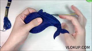 Vlokup DIY Narwhale Felt Sewing Kit for Kids | Easy and Fun Craft Project